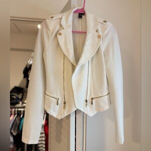 NWOT Windsor White Blazer/Jacket with Gold Accents